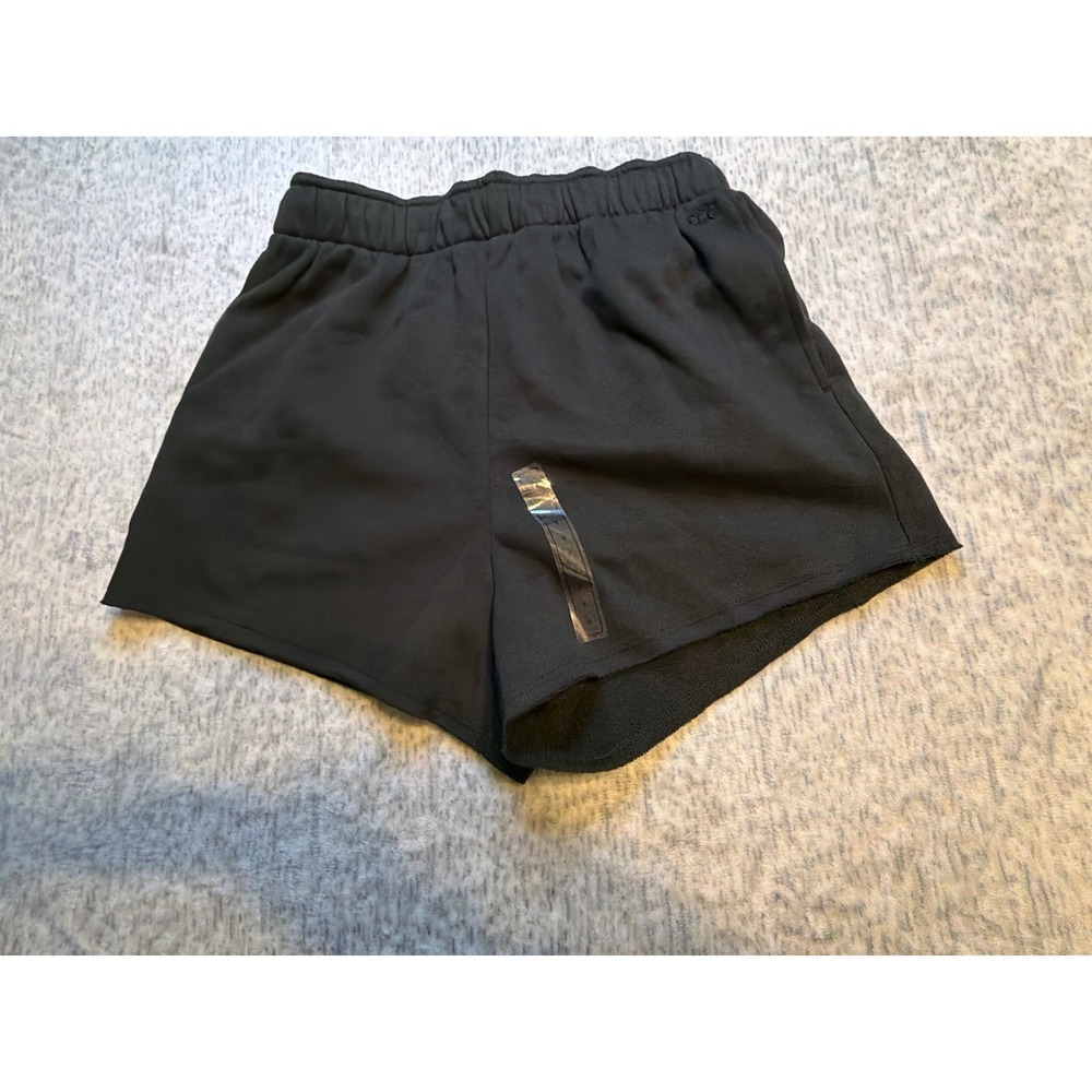 DSG Womens Mid Rise Relaxed Fit 3 Inch Inseam Black Sweat Shorts Size S